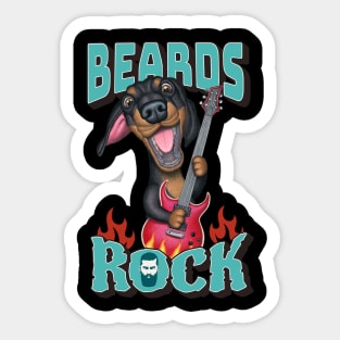 Beards Rock Sticker